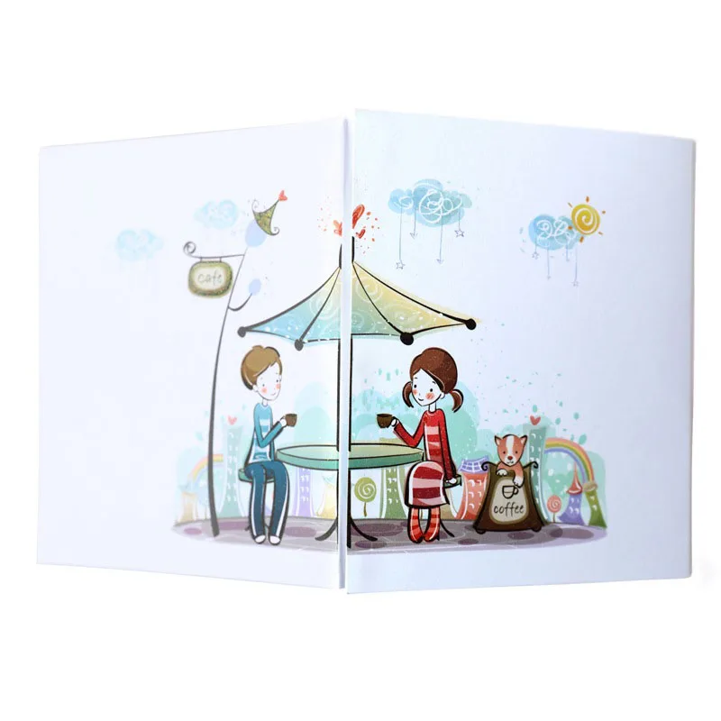 3d открытки ручной работы трехслойные бумажные с надписью MISS YOU приглашения на