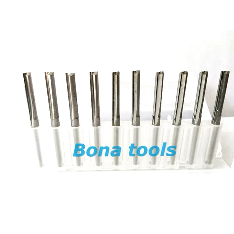 

Durable 3.175x20mm Two Straight Flute Bit, Tungsten Steel Solid Carbide Endmills, Milling Cutter Router Tool for Wood, MDF, Foam