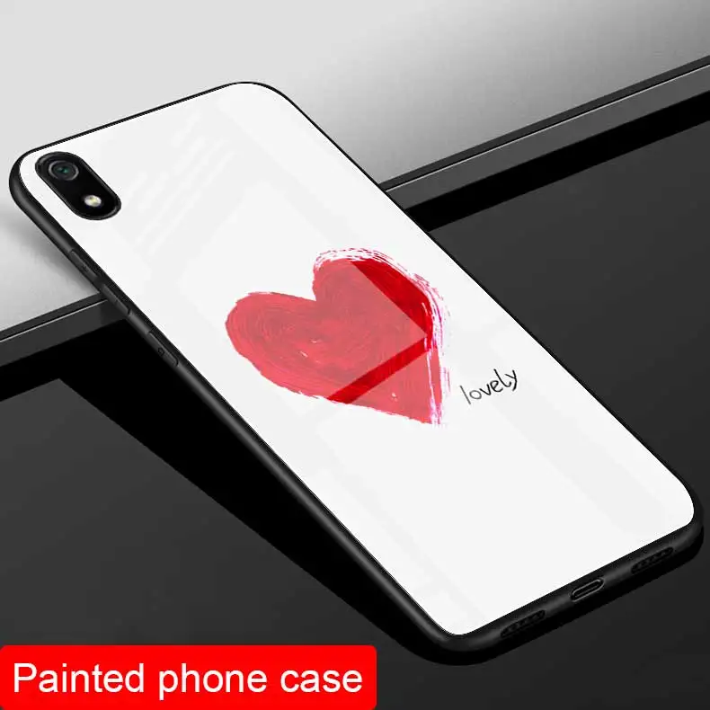 Чехол с рисунком для Xiaomi Redmi 7A 7 A чехол стеклянный Redmi7A Red mi цветок любимый милый