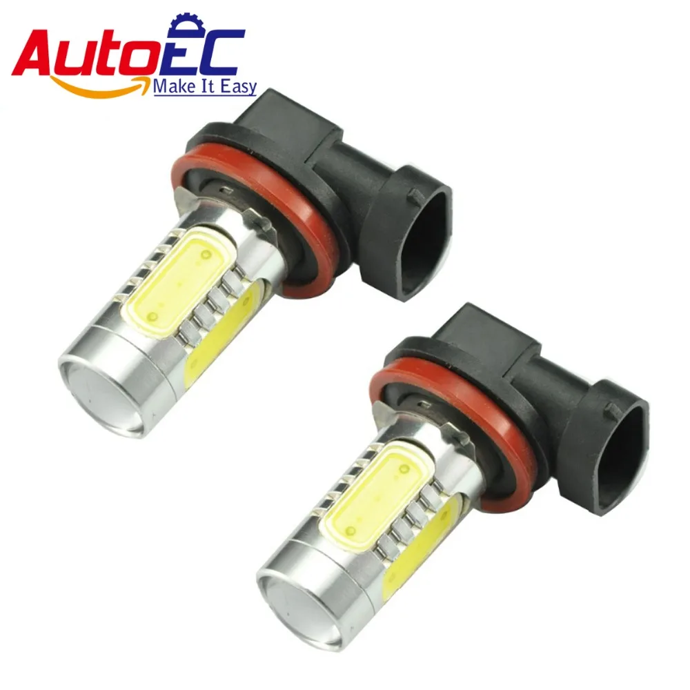 

AutoEC 2 x LED Fog Light H11 16w with high power Car Auto Daytime Running Light Bulbs Lamp white 12v