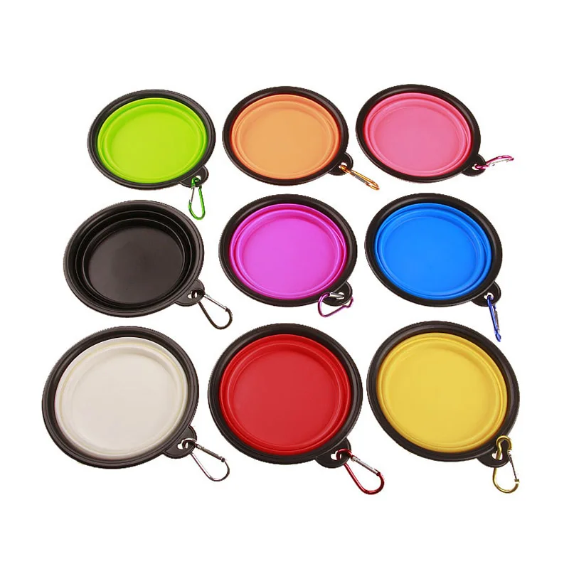 450ML/1000ML Folding TPR Dog Bowl Outfit Portable Travel For Feeder Utensils Small Medium Bowls Pet Accessories | Дом и сад