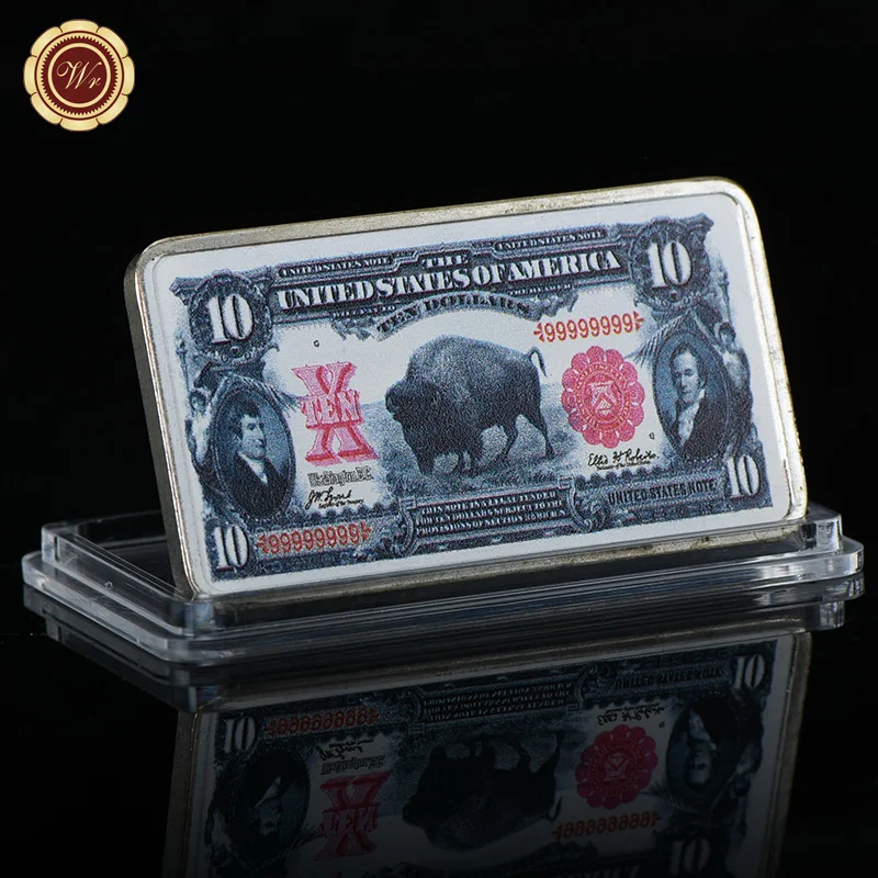 WR 1901 год Американский поддельные деньги Серебряная банкнота металлический бар 999