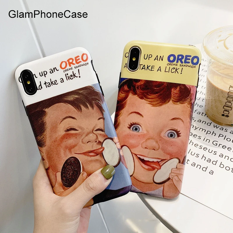 Чехол для телефона GlamPhoneCase с милым мультипликационным принтом еда печенья