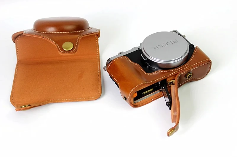 PU leather Digital camera case bag cover pouch for Fuji Fujifilm X70 Camera x70 Accessories With Battery Bottom Opening | Электроника