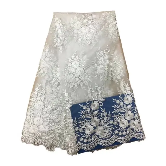 2018 белого цвета в африканском стиле тюль кружева высокого качественная