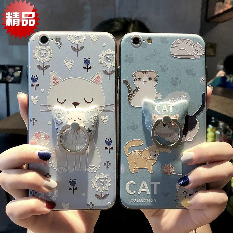 Для iphone x 8 8plus чехол с 3D рельефным 3d-рисунком льва кота слона ультра тонкий из ТПУ
