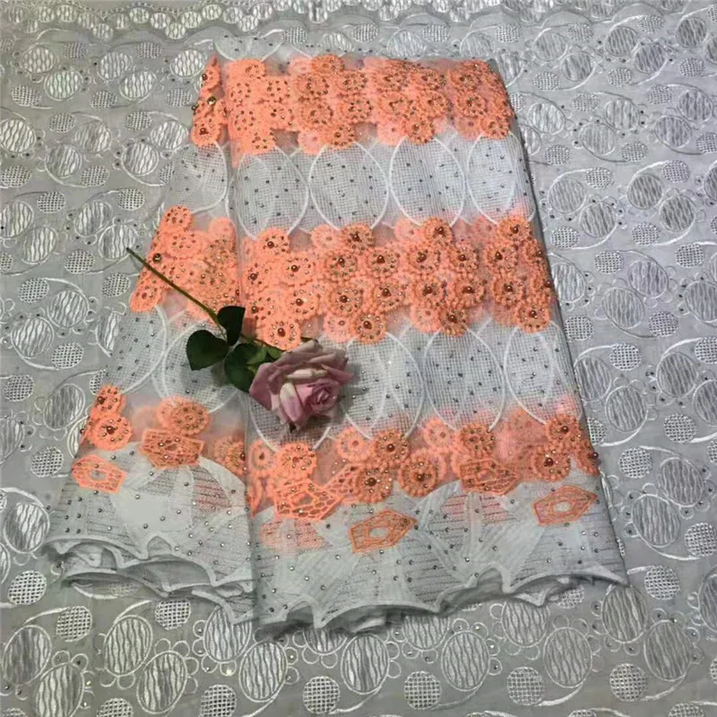 Легкая ткань нигерийское кружево 2018 высококачественное Африканское XQX02|Кружево|