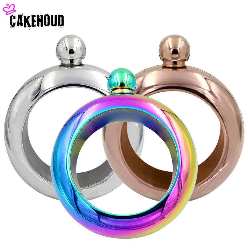 CAKEHOUD 3,5 унц. Нержавеющая сталь кувшин браслет алкоголя фляжка Воронка браслет ювелирных изделий Воронка браслет Drinkware 3 цвета