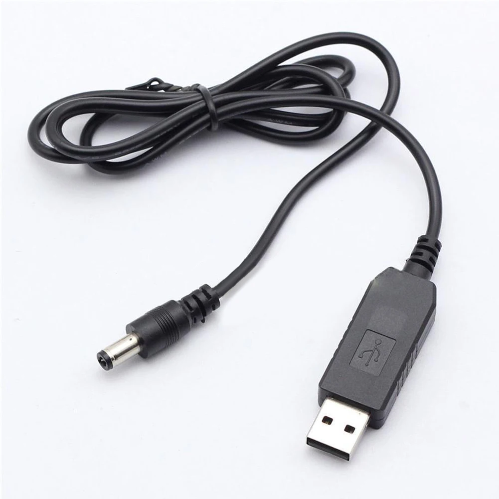 BLACK USB к DC5.5 2,1 мм DC 5,5 кабель для зарядки медный провод USB к DC кабель - Цвет: BLACK