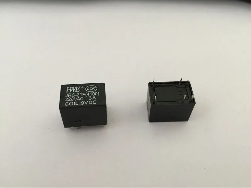 

10pcs Miniature PCB Relay JRC-21F 4100 DC 9V 6 Pins 3A