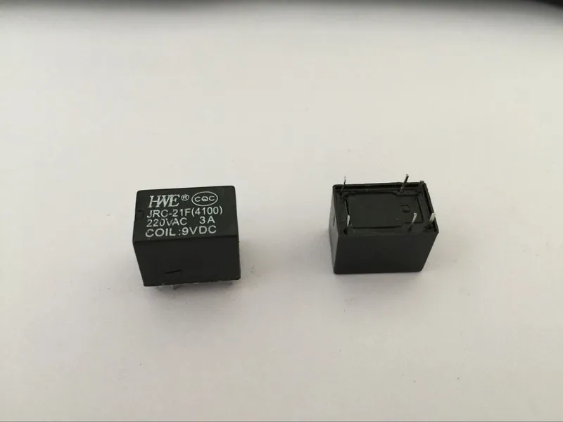10 шт. миниатюрное реле PCB JRC 21F 4100 DC 9V 6 Pins 3A|miniature pcb relay|pcb relayrelay pin |
