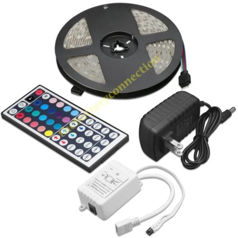 5M RGB 5050 Водонепроницаемый Светодиодные ленты светильник SMD 44 клавишным пультом