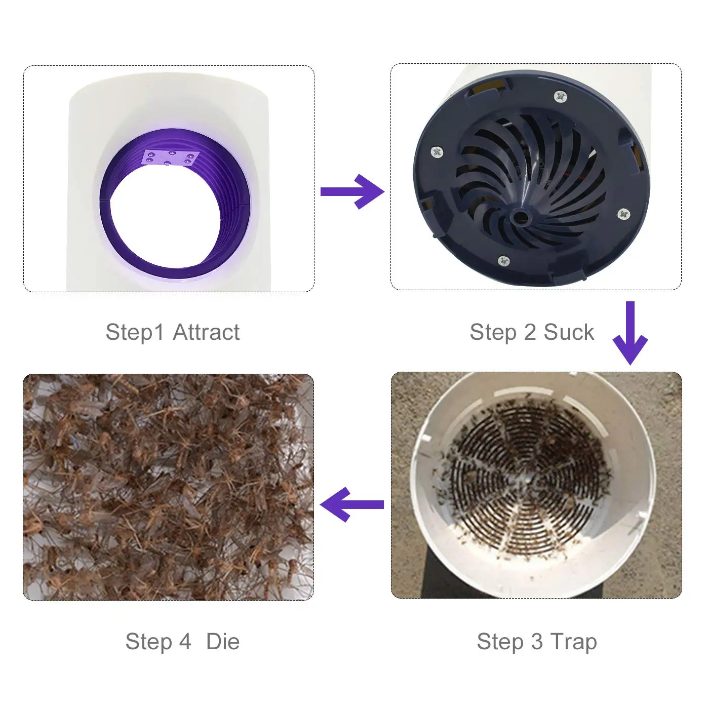 Smartlife Электронный убийца комаров USB питание насекомых нетоксичный УФ