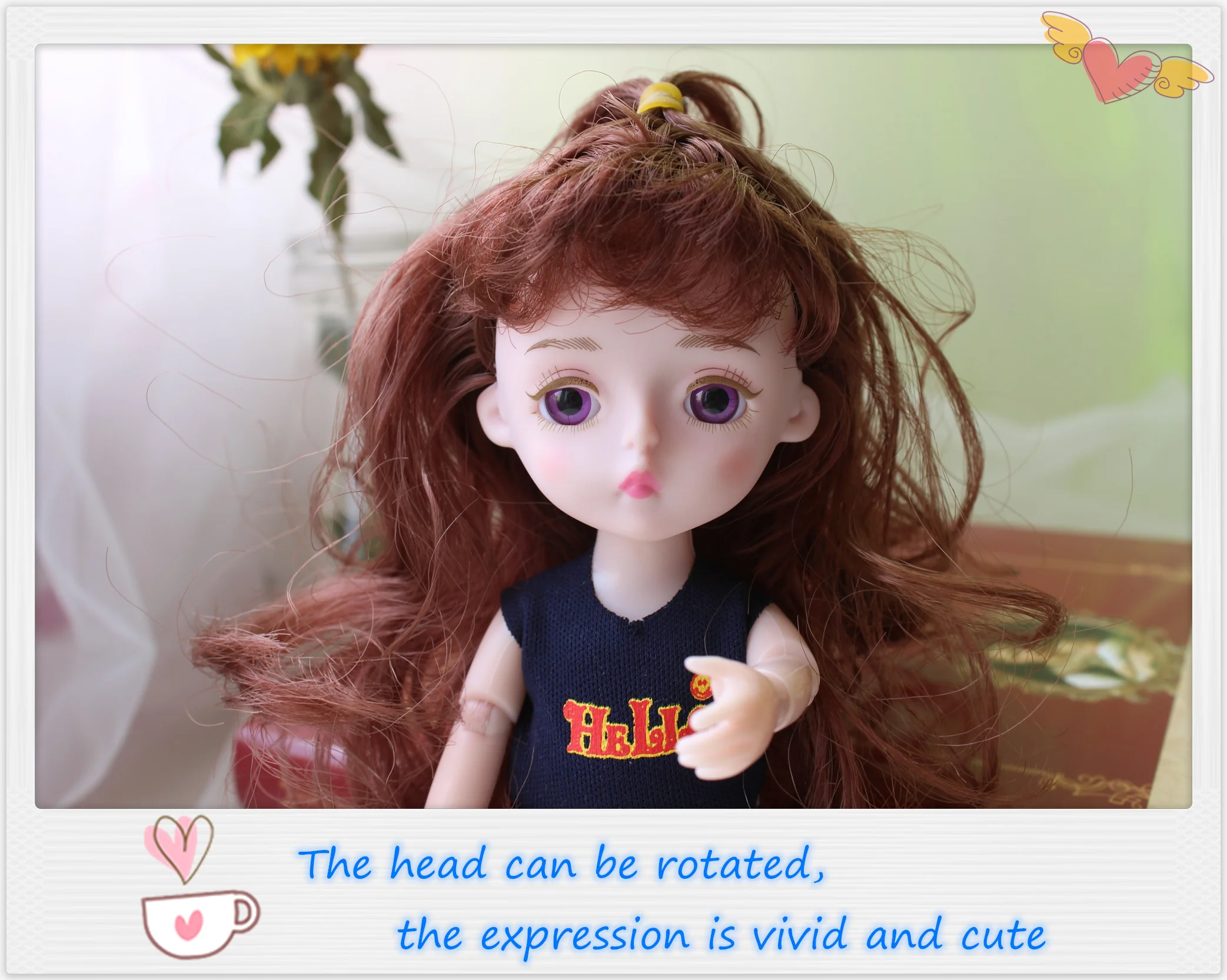 1/12 BJD кукла 15 см золотые волосы девушки куклы 14 суставов тела Обнаженная Bjd кукла случайный один набор одежды одна пара обуви детские игрушки для девочки