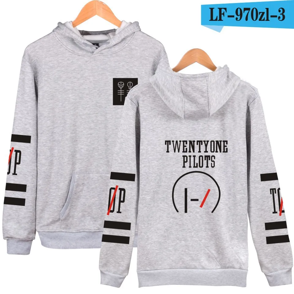 A2 Толстовки с капюшоном и принтом «Twenty One Pilots»,, Прямая поставка, забавные хлопковые толстовки с капюшоном, одежда с длинным рукавом, черные, белые пуловеры - Цвет: A2