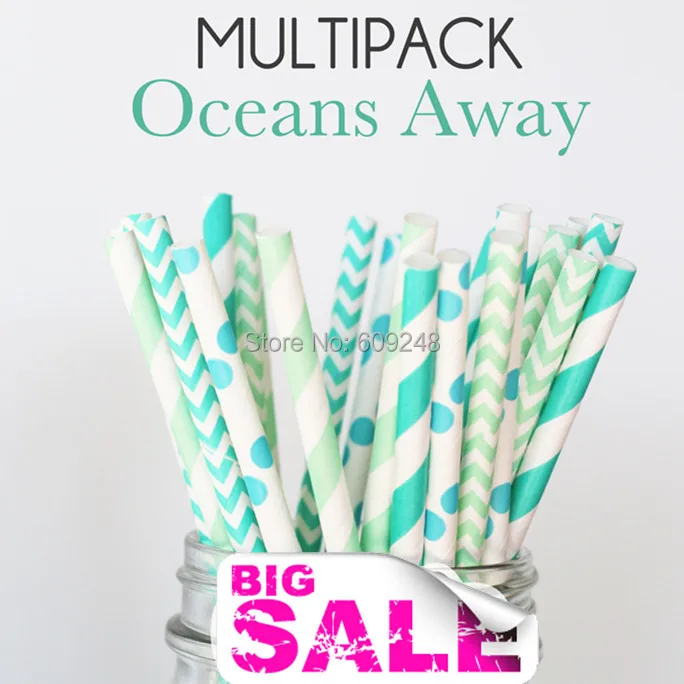 125 шт. недорогие бумажные соломинки для напитков в полоску горошек | Дом и сад