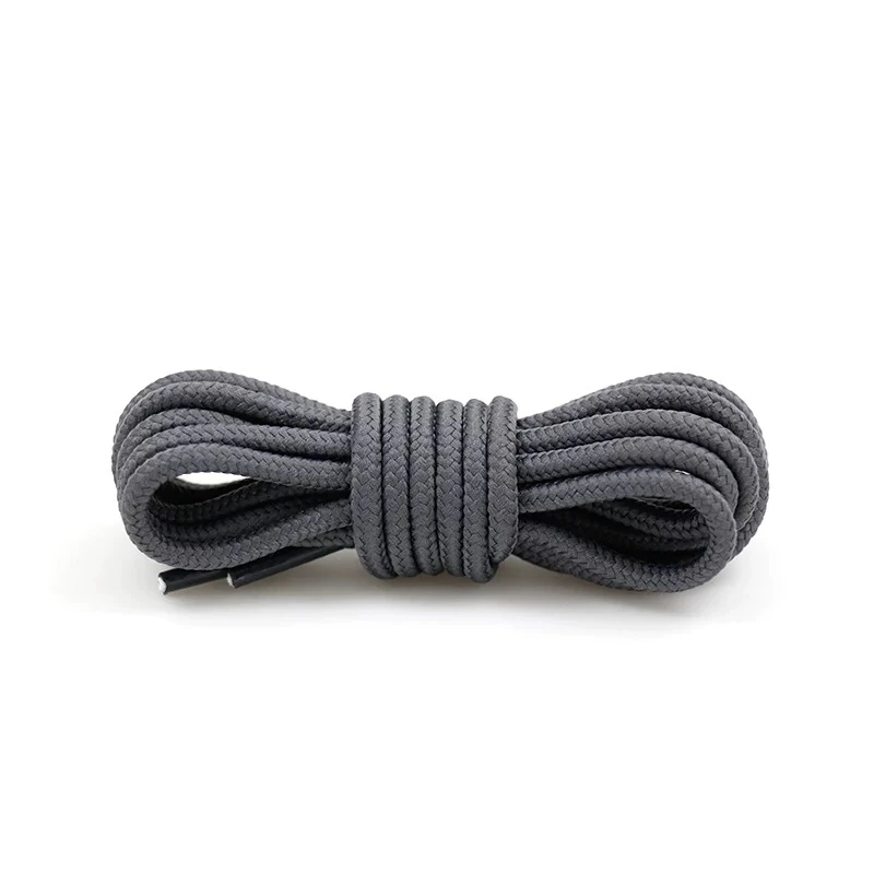 Dark grey 1 пара, 21 цвет, круглые полиэфирные шнурки для ботинок, одноцветные классические шнурки для ботинок, шнурки для кроссовок, шнурки 90 см, 120 см, 150 см, длина - Цвет: Dark grey