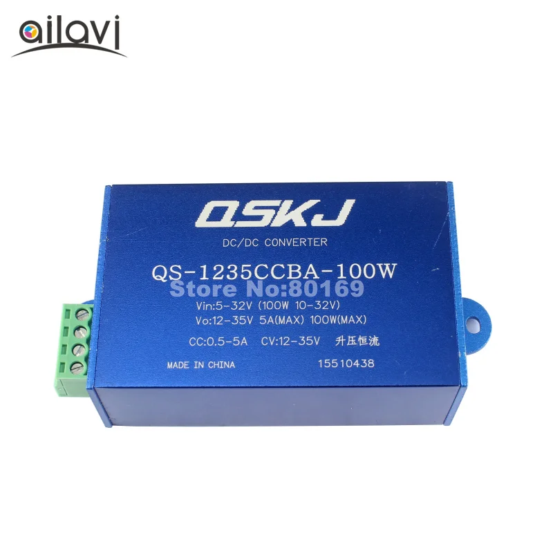 100 Вт высокомощный DC-DC повышающий преобразователь 5в-32в до 12в-35v19v24v CC CV ноутбук