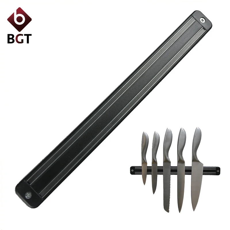 Высокое Качество Магнитный Держатель Ножа 33 см Настенное Крепление Черный ABS Calbes