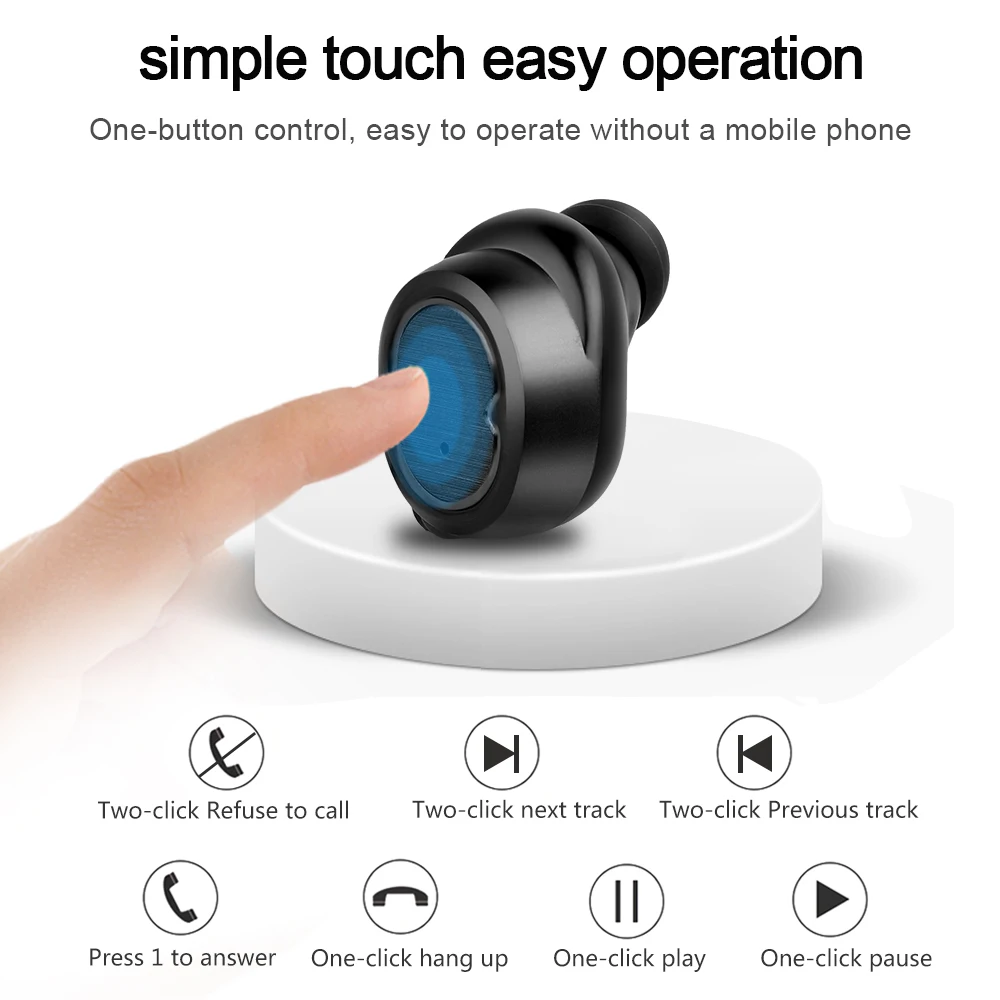 Bluetooth 5 0 наушники TWS беспроводные 3D стерео с микрофоном гарнитура шумоподавляющие