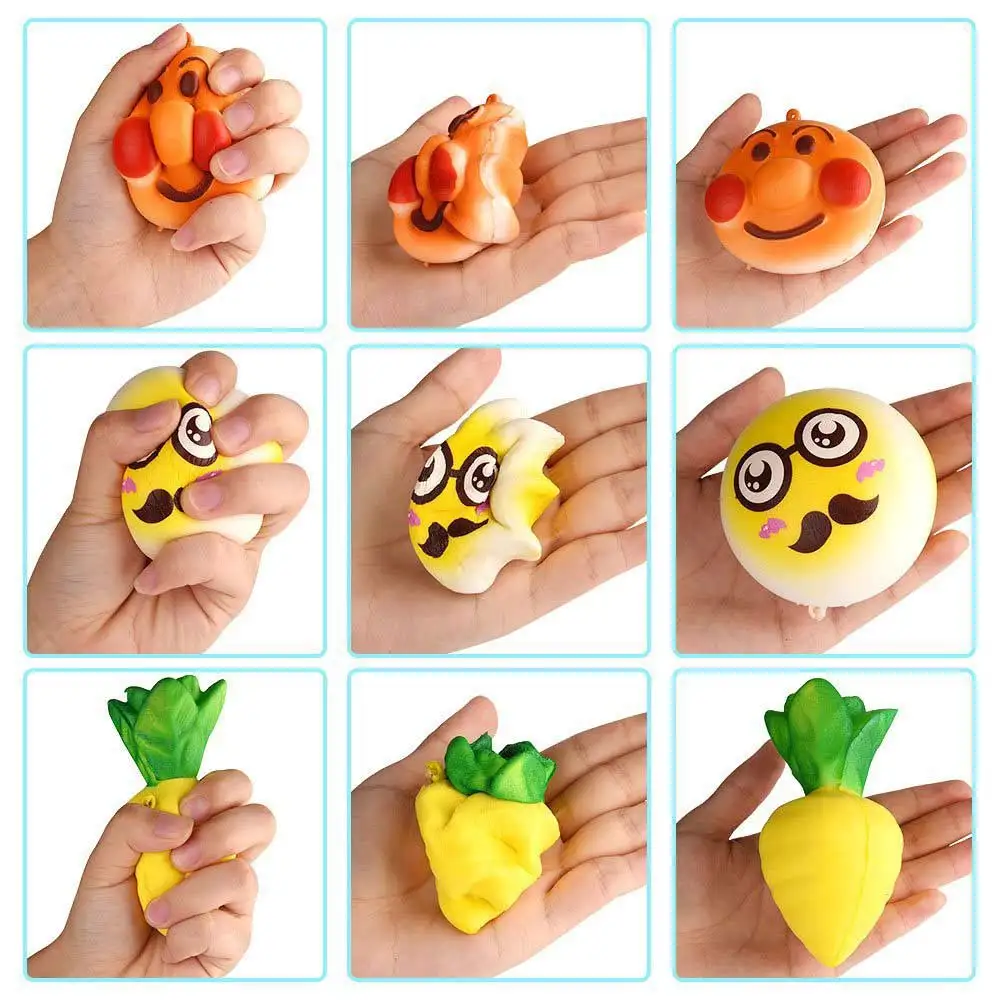 Случайные Kawaii мягкие Ароматические эластичные сжимаемые милые антистрессовые