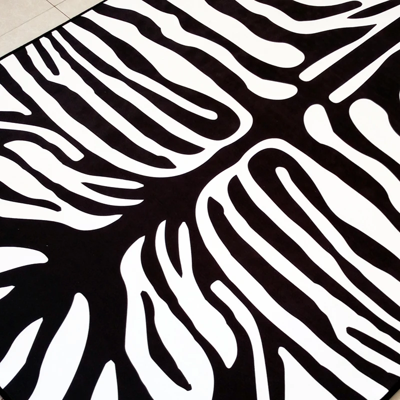 Модный трендовый ковер с рисунком Зебра черный и белый скандинавский диван для