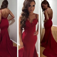 new arrival sexy mermaid swetheart dark red long prom party dress evening gown vestido de festa gala fast delivery in stock