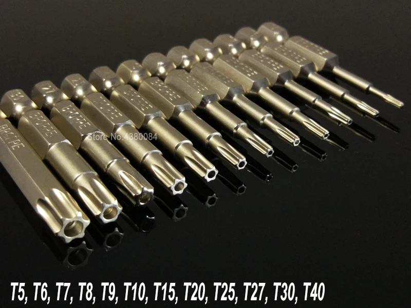12 шт. Набор 50 мм магнитная головка отвертки TORX 1/"(6,35 мм) шестигранный хвостовик электронный Ремонтный комплект S2 легированная сталь механические ручные инструменты