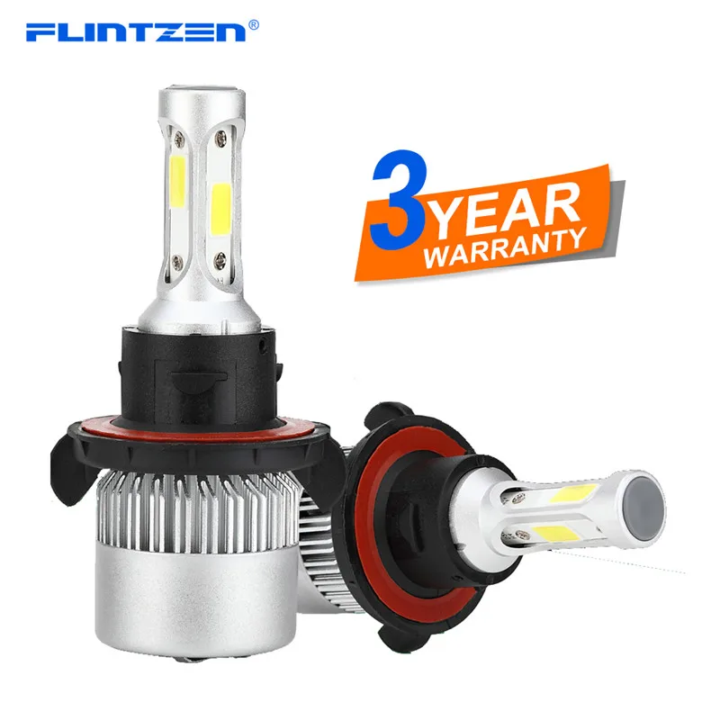 

Flintzen 2PCS H7 led car headlight Bulbs H4 H1 H11 H3 9005 9006 9007 LED car headlamp Led Automotivo bulb DC12V-24V 8000LM 72W