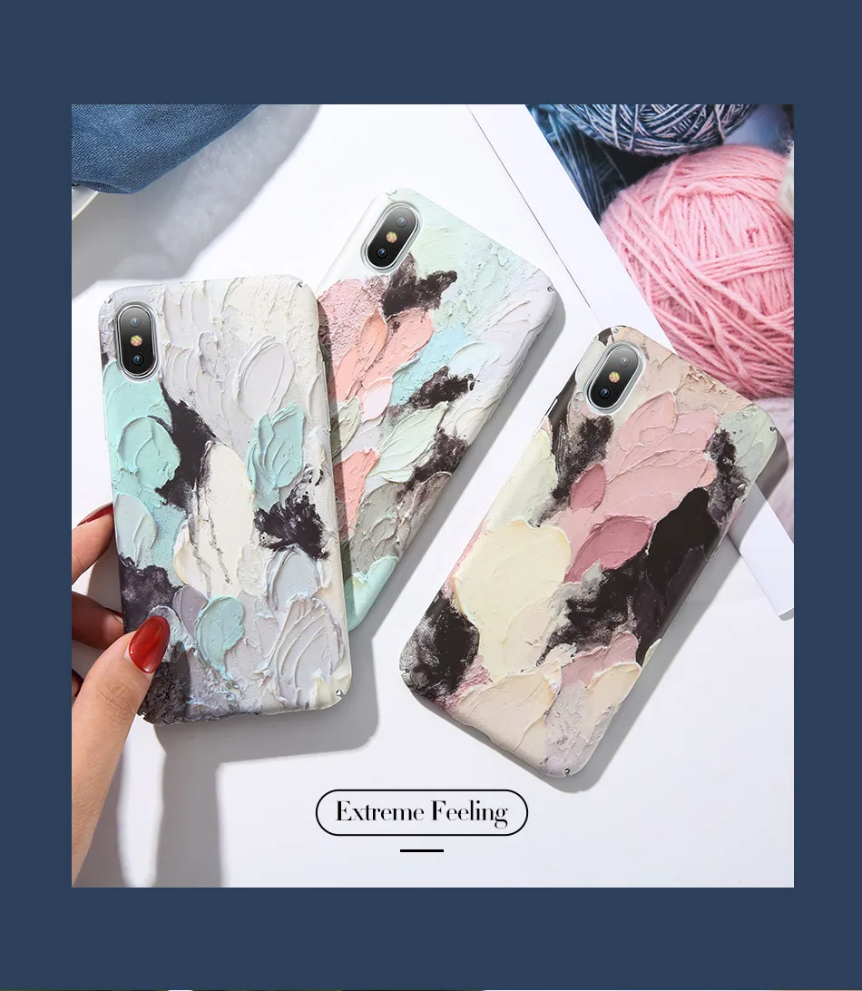 KISSCASE краситель светящийся телефон чехол для iPhone 7 8 6 6s Plus 3D Emboss жесткая задняя панель из поликарбоната для iPhone X XR XS Max 7 8 Capa Fundas