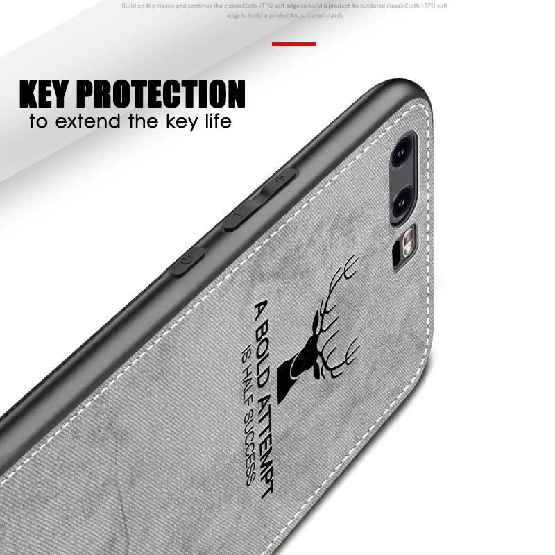 Shockproof 3D Cloth Leather Soft TPU Bumper Case For Huawei Honor 8 9 10 lite V10 V20 Cover P10 Plus P8 P9 Lite 2017 |