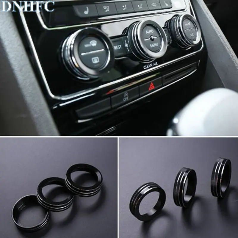 DNHFC автомобильное украшение для ручки кондиционера яркое кольцо Volkswagen T-ROC T ROC 2018