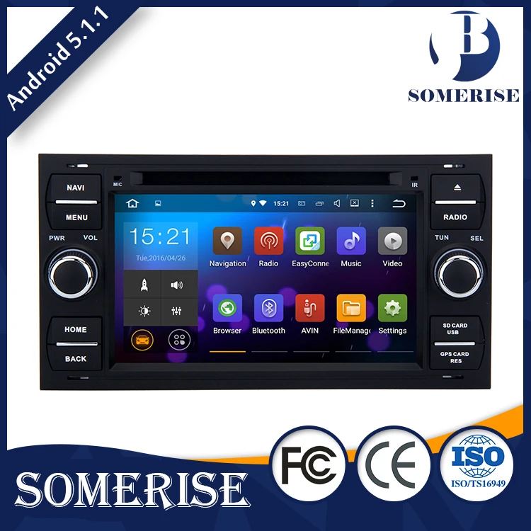 Хорошее Качество 7 дюймов 1 ГБ DDR3 DIY Обои Android 5.1.1 автомобиля аудио dvd-плеер gps