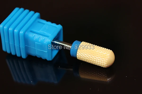 1 шт. желтая керамическая фреза для ногтей гладкий Топ профессиональный маникюр