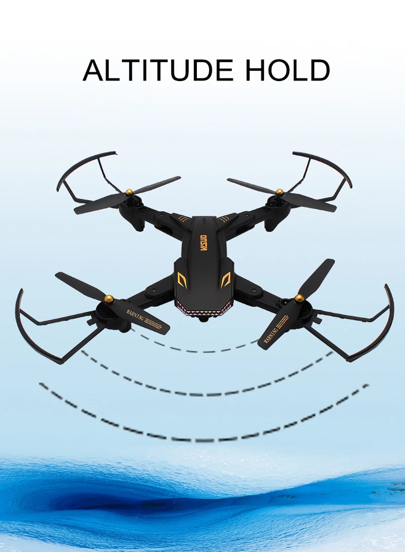 VISUO XS809S Профессиональный складной селфи мини-Дрон с камерой 2MP HD WiFi FPV широкоугольный XS809HW RC Квадрокоптер Вертолет игрушка