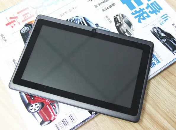 7 дюймов четырехъядерных процессоров android4.4 дети планшет пк Q8 Q88 фонарик allwinner a33 512