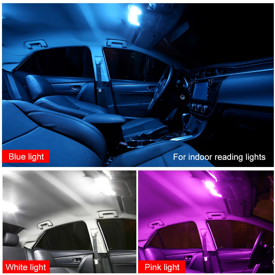 LDRIVE Canbus безотказный 12 В 2 3 Вт Светодиодный силиконовый светильник T10 3000 К 4300 6000