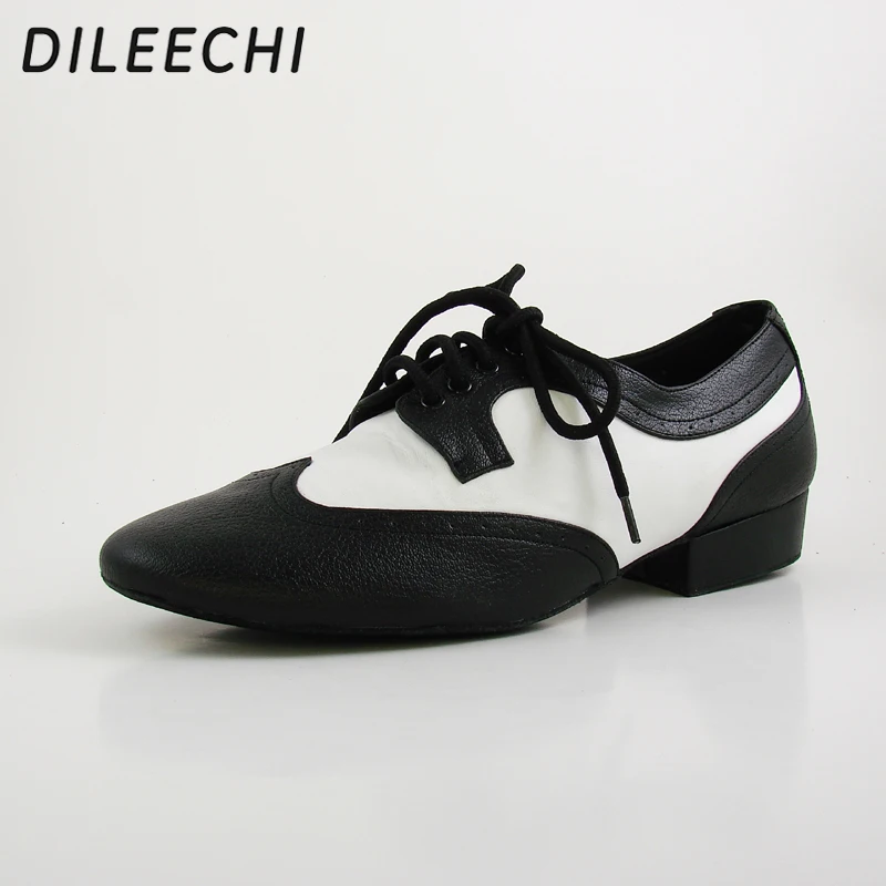 DILEECHI Spot оптовая продажа мужские черные белые натуральные кожаные туфли на