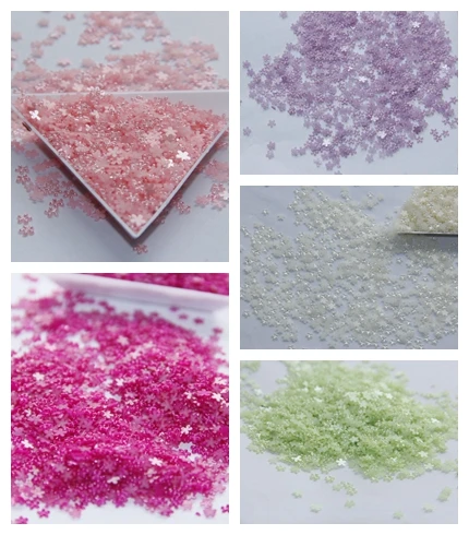 4 мм розового и фиолетового цветов Бежевый Зеленый цветок с плоской задней