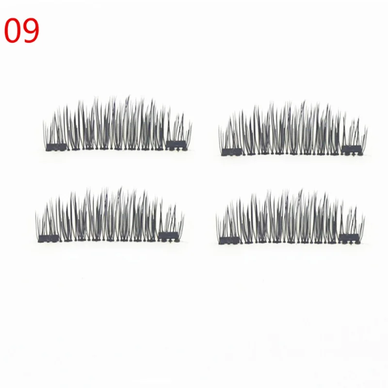 4 шт./1 пара магнитные накладные ресницы|false eyelashes|eyelashes naturalfalse eyelashes natural |