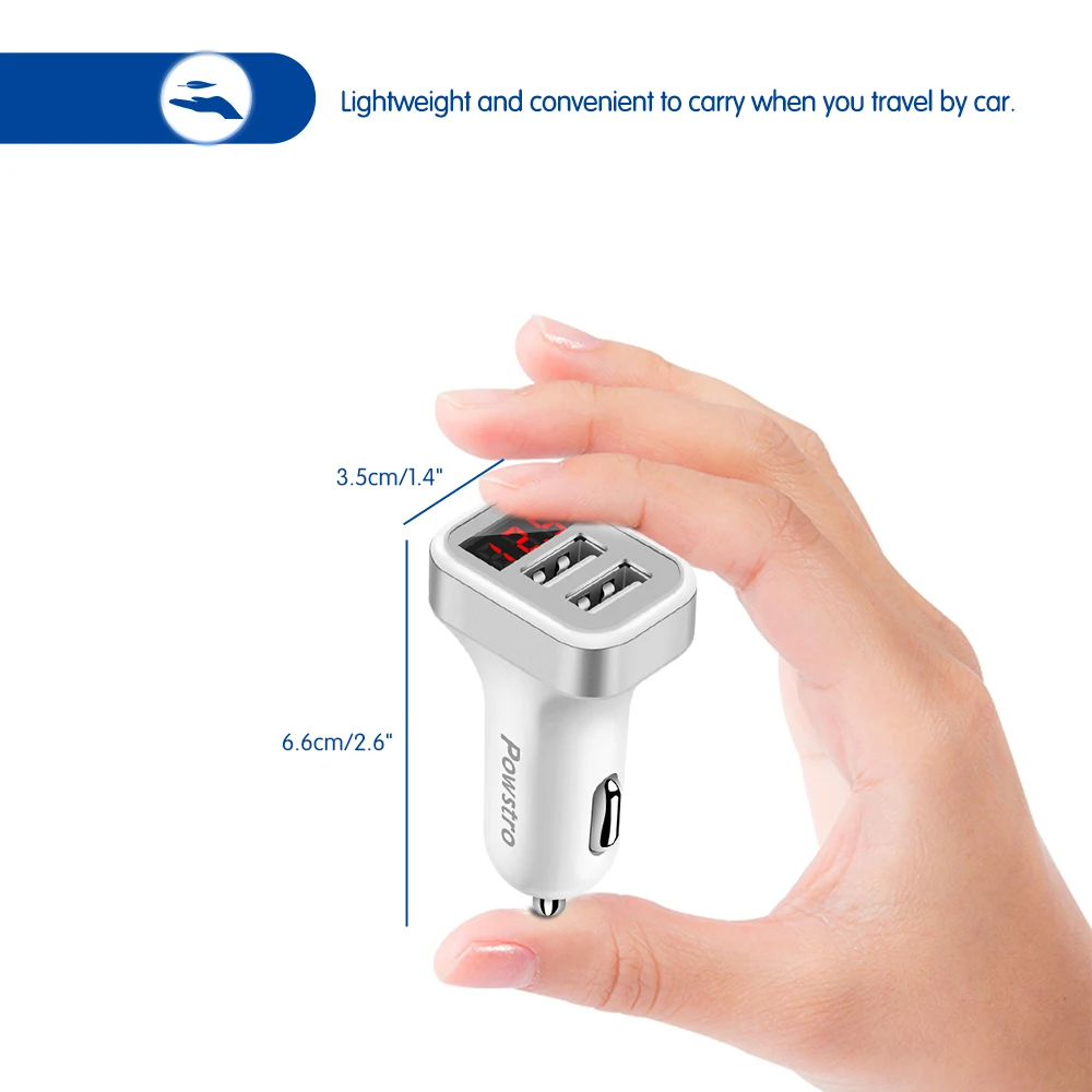 Зарядное устройство Powstro для телефона и планшета 2 1 А|charger adapter|dual usb charger adapterusb adapter