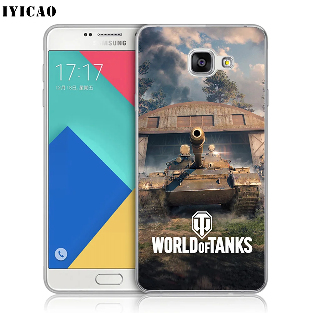 Мягкий силиконовый чехол для телефона IYICAO World of Tanks Samsung A10 A30 A40 A50 A70 M10 M20 M30 TPU |