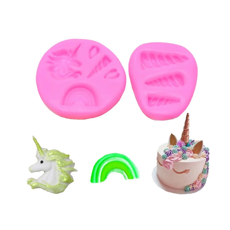 Горячие Sugarcraft Инструменты для тортов 1 шт. силиконовые формы торт Единорог Форма