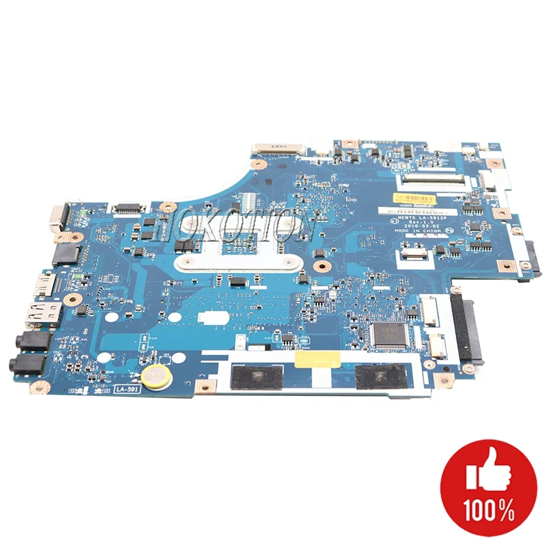 Материнская плата NOKOTION для ноутбуков Acer aspire 5551 5551G E640 DDR3 процессор NEW75 LA 5912P MBNA102001