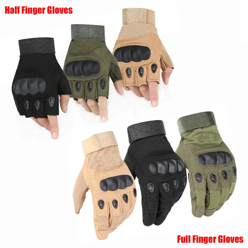 Тактические перчатки половина/полный палец мужские для спорта на открытом