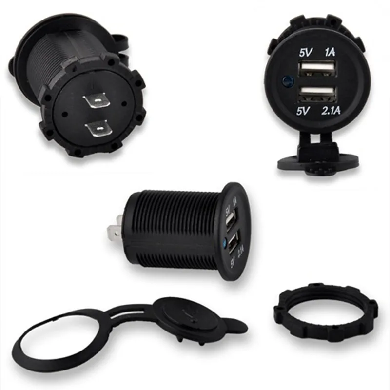 Адаптер USB для мотоцикла автомобиля 5 В 1 А 2 12 24 В|lighter socket|car cigarette lighter socketcigarette socket |