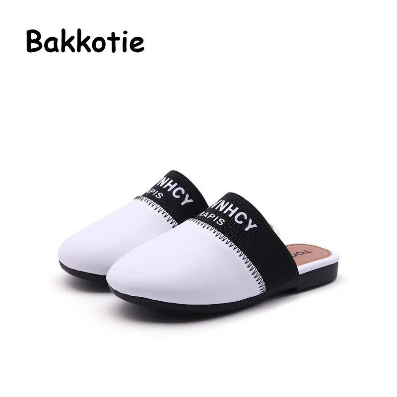 Bakkotie 2018 новые летние дети мода новый Шлёпанцы для маленьких девочек тапочки
