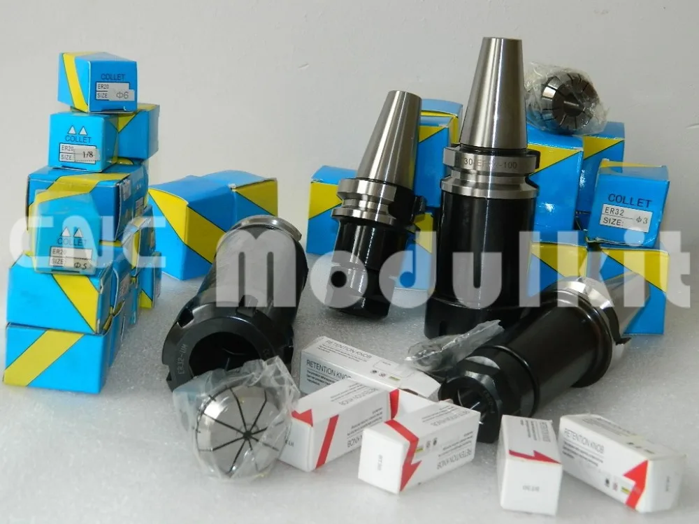 CNC MODULKIT прецизионный держатель инструмента 6 шт. ISO30 ER32 100L набор Чак нарезающий