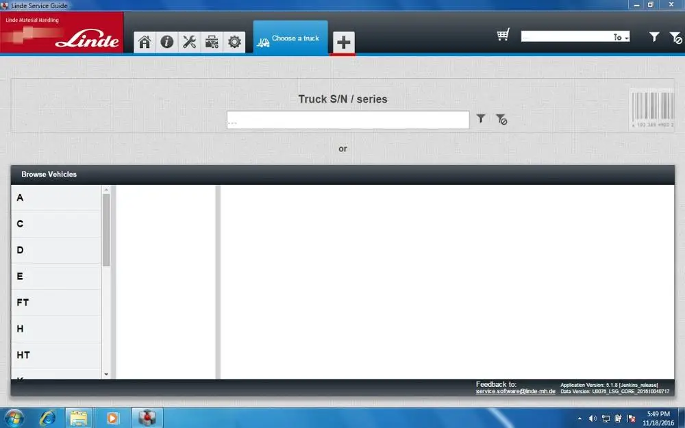 Руководство по обслуживанию Linde 2016 года версии LSG включает в себя каталог деталей