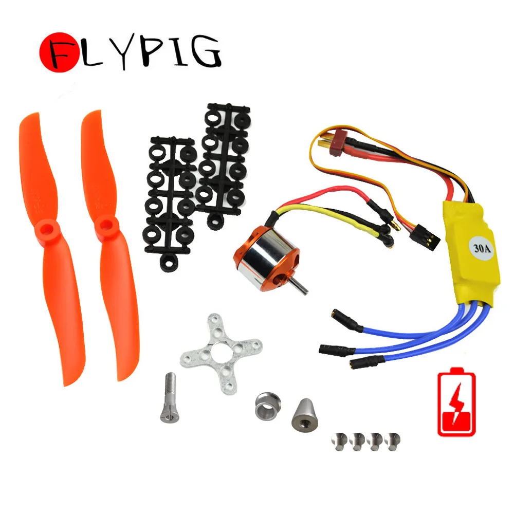 2200KV бесщеточный двигатель 2212 6 30A ESC монтажное крепление для RC вертолета самолета